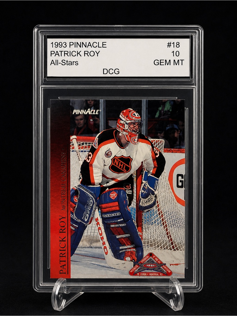 Patrick Roy All-Stars Trading Card - 1993 Pinnacle Montreal Canadiens